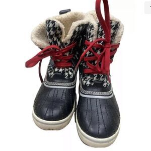 Sorel Waterproof Tivoli Black Womens Winter Boots NL1631-639 Size US 6